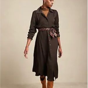 Banana Republic ROSSA MIDI SHIRTDRESS